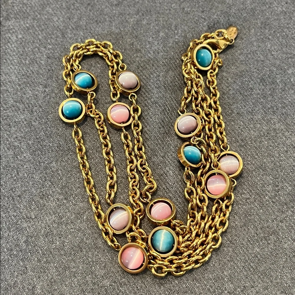 Joan Rivers Goldtone Cateye Colorful Necklace - Picture 5 of 6